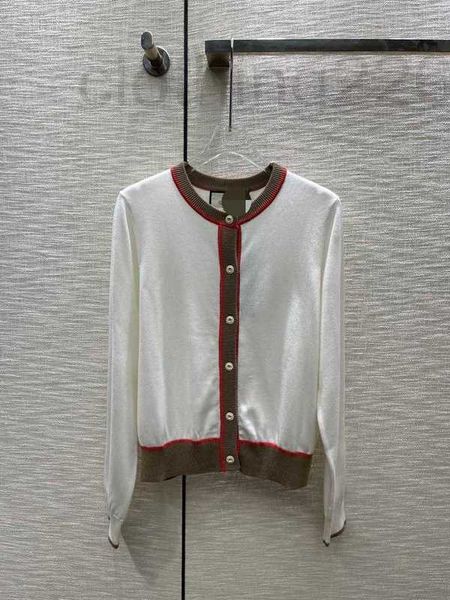 women's knits & tees designer 2023 cardigan versatile slim contrast color edges reduce age temperament long sleeve round neck knitted b, White
women's knits & tees designer 2023 cardigan versatile slim contrast color edges reduce age temperament long sleeve round neck knitted b, White
