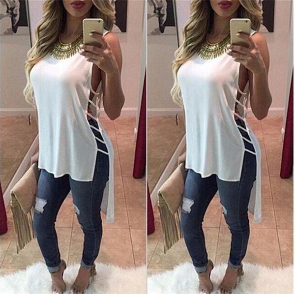whole 2016 solid hole t shirts kawaii women summer camisas tee shirt femme ropa poleras de mujer tumblr irregular clothing ts2024190, White
whole 2016 solid hole t shirts kawaii women summer camisas tee shirt femme ropa poleras de mujer tumblr irregular clothing ts2024190, White