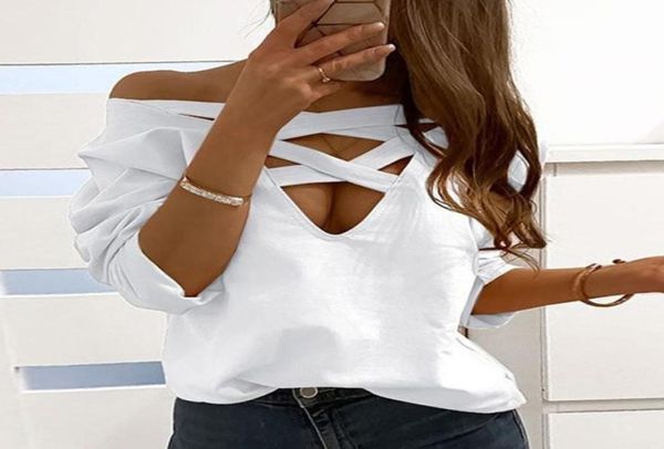 cross bandage white blouse women solid long sleeve vneck blouses female 2020 autumn fashion streetwear ladies 7092269
cross bandage white blouse women solid long sleeve vneck blouses female 2020 autumn fashion streetwear ladies 7092269