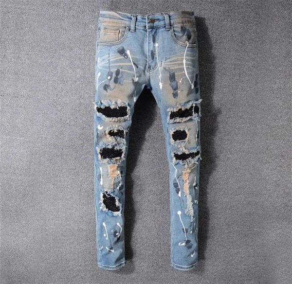 2021 mens designer jeans distressed ripped biker slim fit motorcycle denim for men s fashion jean mans pants pour homm8823666, Blue
2021 mens designer jeans distressed ripped biker slim fit motorcycle denim for men s fashion jean mans pants pour homm8823666, Blue