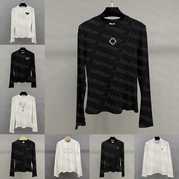 women long sleeve t shirt designer embroidered t shirts autumn winter windproof pullover crew neck tees, White
women long sleeve t shirt designer embroidered t shirts autumn winter windproof pullover crew neck tees, White