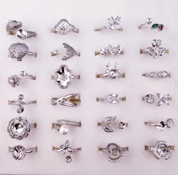 925 silver rings diy ring settings fashion jewelry pearl ring settings zircon silver ring for women adjustable size wedding christ8003008, Slivery;crystal
925 silver rings diy ring settings fashion jewelry pearl ring settings zircon silver ring for women adjustable size wedding christ8003008, Slivery;crystal