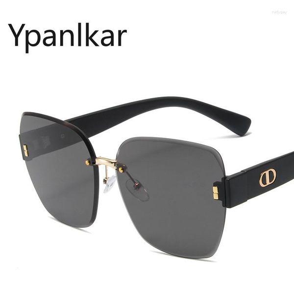 sunglasses fashion square women vintage brand designer polygonal rimless eyewear female letter gradient uv400 sun glasses337, White;black 
sunglasses fashion square women vintage brand designer polygonal rimless eyewear female letter gradient uv400 sun glasses337, White;black