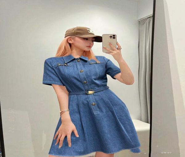 2022 summer european fashion brand denim wash color contrast line dress4038757, Black;pink
2022 summer european fashion brand denim wash color contrast line dress4038757, Black;pink