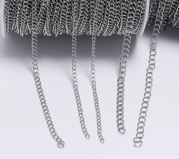 5mlot 12 22 24 30 40 mm stainless steel bulk jewellery chain for diy jewelry making necklace earring findings accessories9419309, Silver
5mlot 12 22 24 30 40 mm stainless steel bulk jewellery chain for diy jewelry making necklace earring findings accessories9419309, Silver