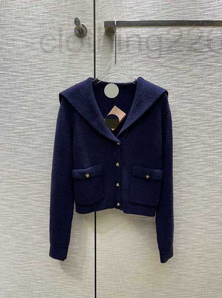 women's knits & tees designer 2023 pre autumn new fashion simple double pocket vertical stripe navy collar single breasted cardigan pcw, White
women's knits & tees designer 2023 pre autumn new fashion simple double pocket vertical stripe navy collar single breasted cardigan pcw, White