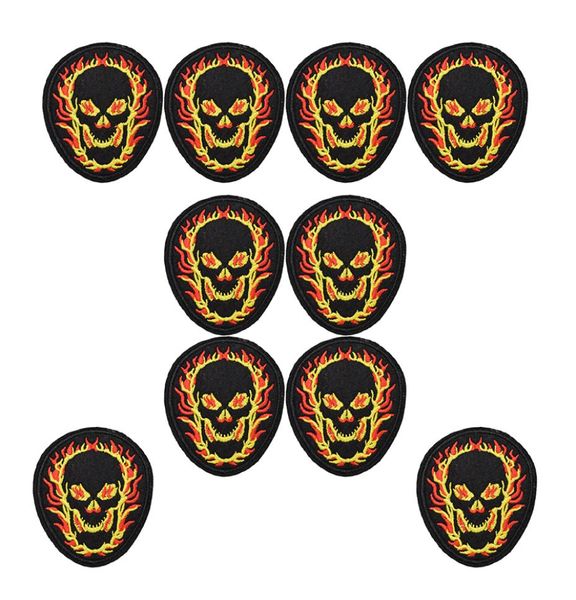 10pcs flame skull badge patches for clothing iron fashion patch for clothes applique sewing accessories stickers on clothes iron o8020612, Black
10pcs flame skull badge patches for clothing iron fashion patch for clothes applique sewing accessories stickers on clothes iron o8020612, Black