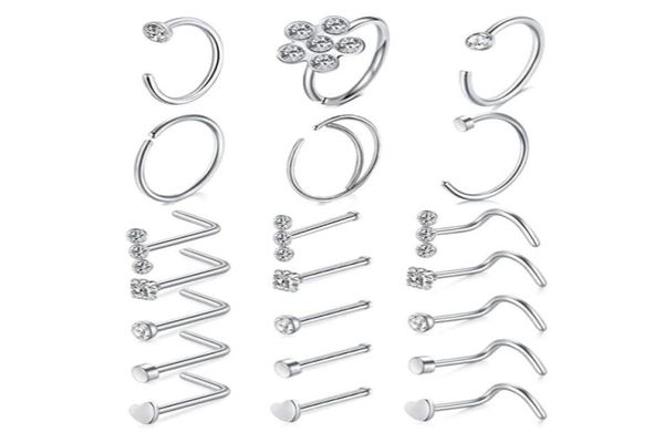 nose rings hoop l shape studs stainless steel screw bone flat diamond opal heart high nostril piercing jewelry for women men2131572, Silver
nose rings hoop l shape studs stainless steel screw bone flat diamond opal heart high nostril piercing jewelry for women men2131572, Silver