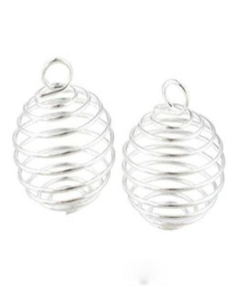 100pcslot silver plated spiral bead cages charms pendants findings 9x13mm jewelrymaking diy6787577, Bronze;silver
100pcslot silver plated spiral bead cages charms pendants findings 9x13mm jewelrymaking diy6787577, Bronze;silver