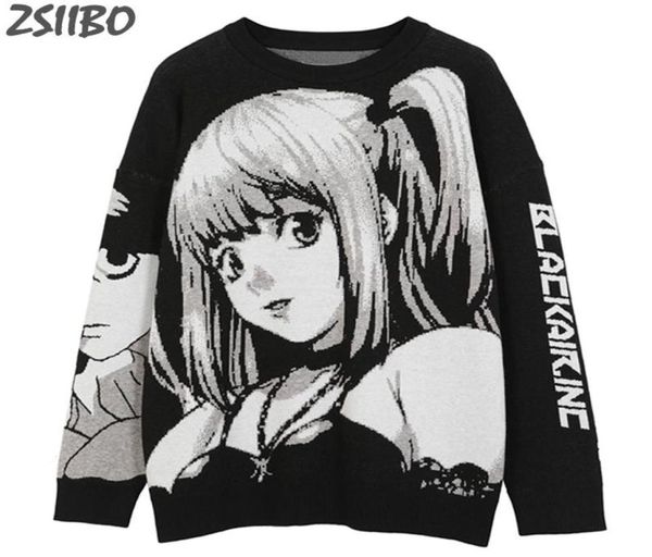 vintage mens hiphop streetwear harajuku sweater retro japanese style anime girl knitted sweater 2021 autumn cotton pullover 4481960, White;black
vintage mens hiphop streetwear harajuku sweater retro japanese style anime girl knitted sweater 2021 autumn cotton pullover 4481960, White;black