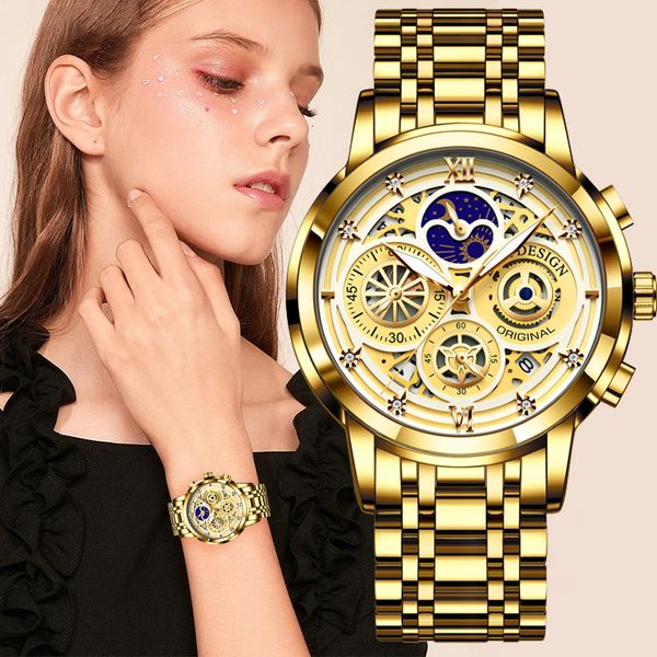 other watches lige 2023 fashion gold watch women ladies creative steel women's bracelet female waterproof clock reloj mujer 230809, Slivery;black
other watches lige 2023 fashion gold watch women ladies creative steel women's bracelet female waterproof clock reloj mujer 230809, Slivery;black