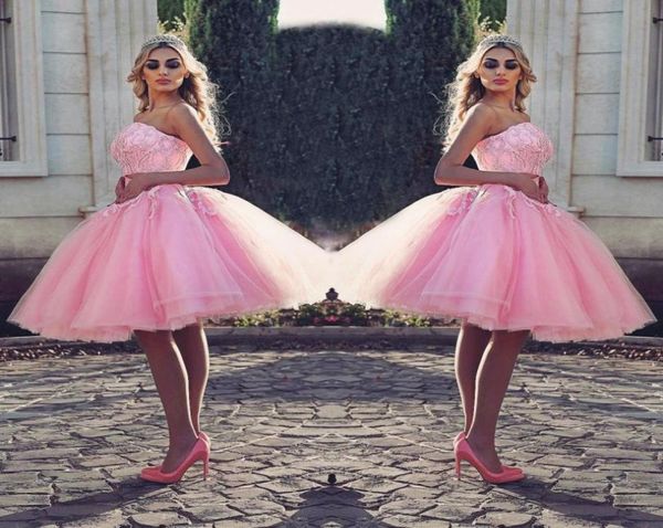 tutu pink kneelength prom dress stylish strapless beaded lace appliques pretty cocktail party dress puffy tulle short lovely even5404079, Black
tutu pink kneelength prom dress stylish strapless beaded lace appliques pretty cocktail party dress puffy tulle short lovely even5404079, Black