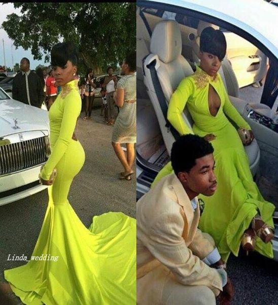 2019 lime green high neck prom dress mermaid long sleeves backless special occasion dress evening party gown plus size vestidos de6898607, Black
2019 lime green high neck prom dress mermaid long sleeves backless special occasion dress evening party gown plus size vestidos de6898607, Black
