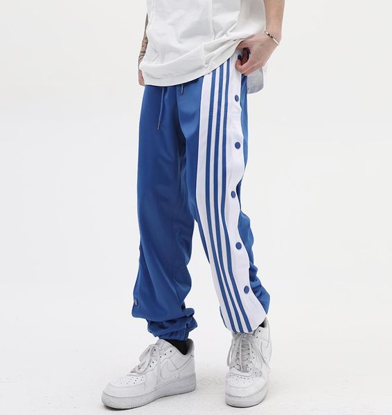 high street pants striped side button sweatpants mens and womens joggers drawstring feet casual trousers1477673, Black;brown
high street pants striped side button sweatpants mens and womens joggers drawstring feet casual trousers1477673, Black;brown