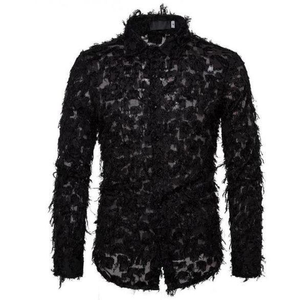 men039s dress shirts men hand perspective feather blackwhite lace shirt mens fashion camisas stage party clubwear clothin1806722, White;black
men039s dress shirts men hand perspective feather blackwhite lace shirt mens fashion camisas stage party clubwear clothin1806722, White;black