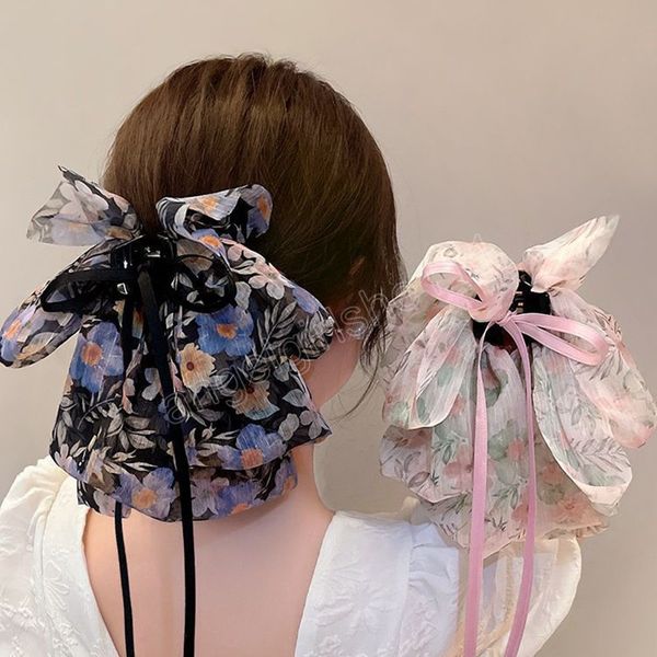 new woman flower gauze ribbon bowknot hair claws lady hairpins barrettes gilrs elegant large hair clips hair accessories, Slivery;white
new woman flower gauze ribbon bowknot hair claws lady hairpins barrettes gilrs elegant large hair clips hair accessories, Slivery;white