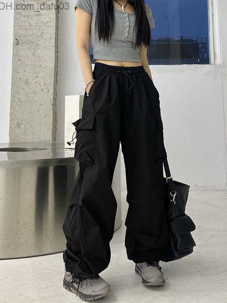 women's pants capris zoki streetwear hip hop commodity pants women's fashion pockets large loose trousers summer bf korean high wa, Black;white
women's pants capris zoki streetwear hip hop commodity pants women's fashion pockets large loose trousers summer bf korean high wa, Black;white