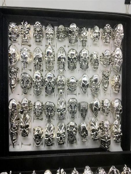 whole 50pcs lot gothic big skull ring bohemian punk vintage antique silver mix style mens fashion jewelry skeleton ring size 2261c6589123
whole 50pcs lot gothic big skull ring bohemian punk vintage antique silver mix style mens fashion jewelry skeleton ring size 2261c6589123