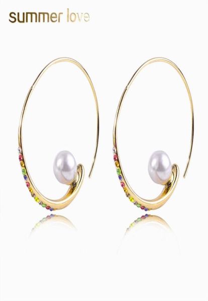 new fashion pearl colorful crystal big hoop earrings for women gold metal copper large circle round hoop earrings jewelry wholesal6989497, Golden;silver
new fashion pearl colorful crystal big hoop earrings for women gold metal copper large circle round hoop earrings jewelry wholesal6989497, Golden;silver