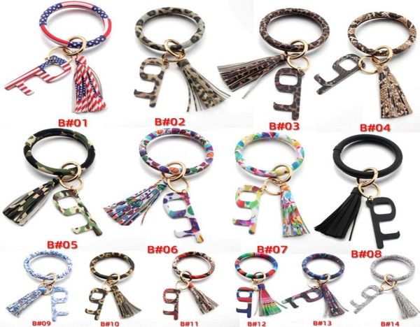 new leather acrylic keychains touchless door opener edc elevator button tassel charms keyring bracelet men women car key chains ri9232400, Slivery;golden
new leather acrylic keychains touchless door opener edc elevator button tassel charms keyring bracelet men women car key chains ri9232400, Slivery;golden