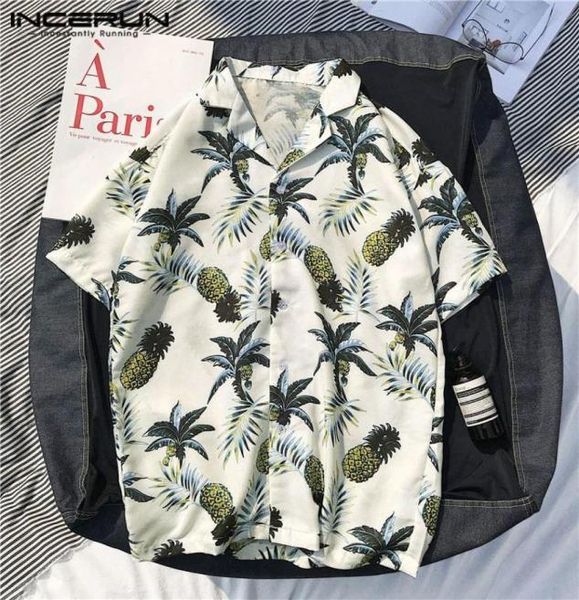 incerun 2020 men casual shirt print short sleeve cotton streetwear holiday beach hawaiian shirts men blouse camisa masculina 5xl8687416, White;black
incerun 2020 men casual shirt print short sleeve cotton streetwear holiday beach hawaiian shirts men blouse camisa masculina 5xl8687416, White;black