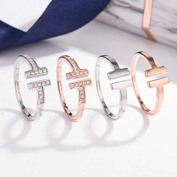 boutique 925 sterling silver double t opening ring plated with 18k rose gold female micro set zircon fashion adjustable anti allergy
boutique 925 sterling silver double t opening ring plated with 18k rose gold female micro set zircon fashion adjustable anti allergy