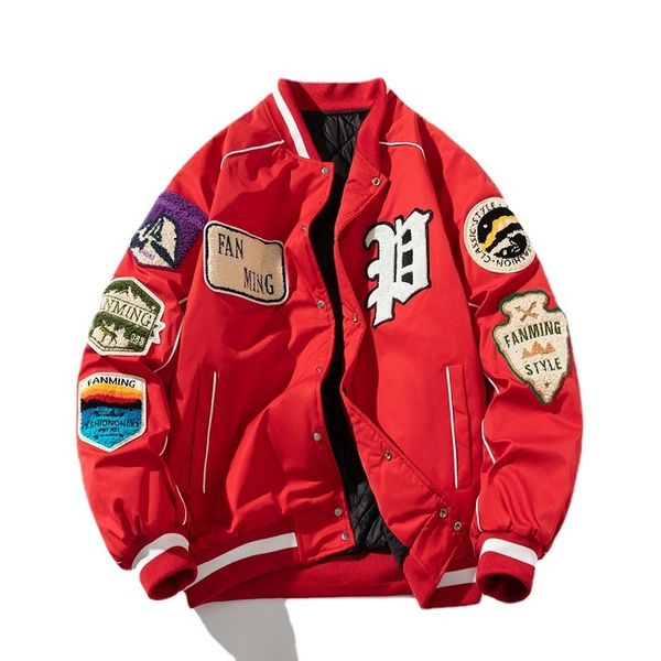 mens jackets autumn retro letter embroidered bomber jacket men street thin windbreaker baseball uniform thick parkas couple casual loose coa, Black;brown
mens jackets autumn retro letter embroidered bomber jacket men street thin windbreaker baseball uniform thick parkas couple casual loose coa, Black;brown