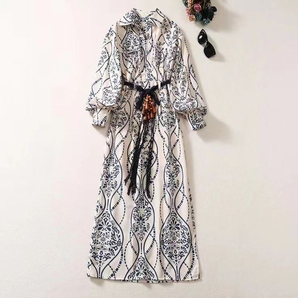 european and american women's clothing 2023 autumn new long sleeve lantern sleeve vintage printing fashion belt dress xxl, Black;gray
european and american women's clothing 2023 autumn new long sleeve lantern sleeve vintage printing fashion belt dress xxl, Black;gray