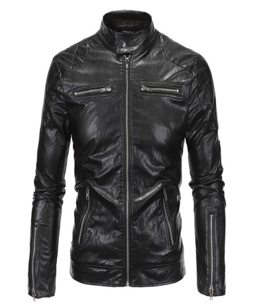 whole 2016 new spring autumn leather jacket men slim standard stand collar jacket faux leather moto coat suede 18y6196638376, Black
whole 2016 new spring autumn leather jacket men slim standard stand collar jacket faux leather moto coat suede 18y6196638376, Black