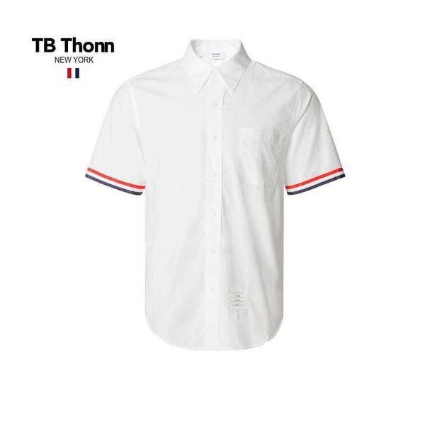 trendy tb thonn poplin material british high end men's and women's shirts summer fashion short sleeve pure cotton casual white shi, Black;brown
trendy tb thonn poplin material british high end men's and women's shirts summer fashion short sleeve pure cotton casual white shi, Black;brown