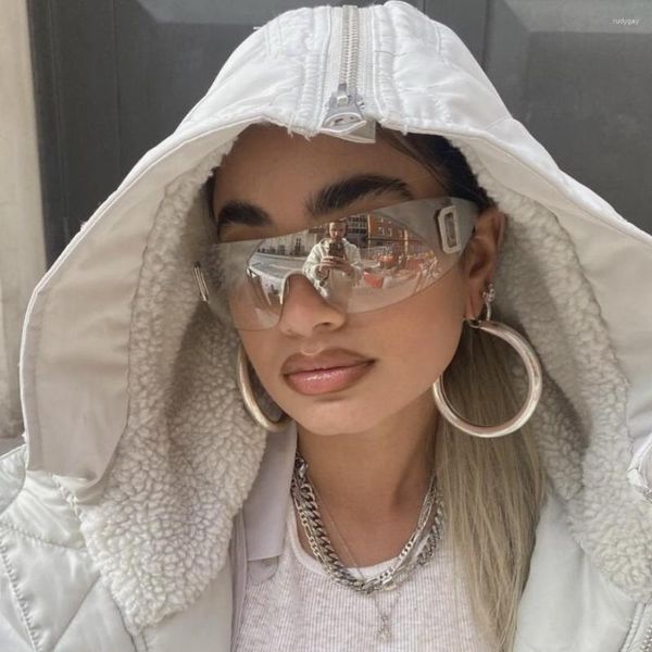 sunglasses 2023 fashion personality versatile trend show312, White;black