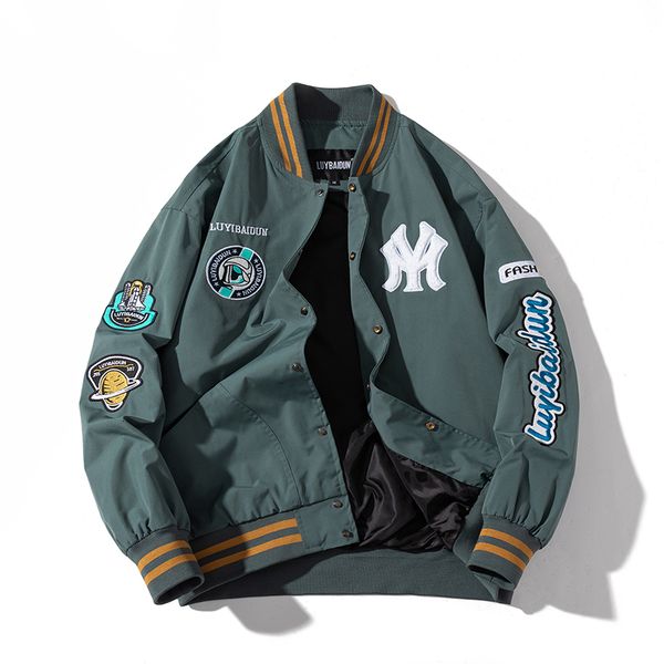 mens jackets varsity jacket men chaquetas hombre bomber fashion embroidery casual button coats spring and autumn outerwear for men 230810, Black;brown
mens jackets varsity jacket men chaquetas hombre bomber fashion embroidery casual button coats spring and autumn outerwear for men 230810, Black;brown