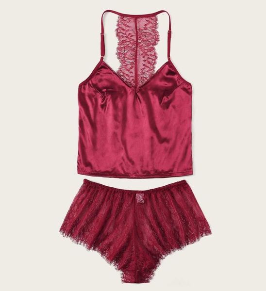 lingerie pajama set lace sling 4 sizes summer sleeveless v neck red lace shorts pijama home suit for women q07065332878, Black;red
lingerie pajama set lace sling 4 sizes summer sleeveless v neck red lace shorts pijama home suit for women q07065332878, Black;red