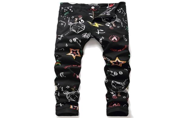 streetwear creative hand paint jeans men black stretch slim fit printed casual denim jeans pants hip hop dance jeans big size x0629861591, Blue
streetwear creative hand paint jeans men black stretch slim fit printed casual denim jeans pants hip hop dance jeans big size x0629861591, Blue