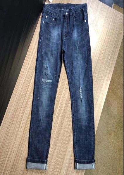 men handmade old and worn out fashion designer skinny slim fit motorcycle biker jeans causal denim pants streetwear style mens jea5280790, Blue
men handmade old and worn out fashion designer skinny slim fit motorcycle biker jeans causal denim pants streetwear style mens jea5280790, Blue