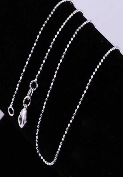 100pcs lot 925 sterling silver ball bead chains necklace chains jewelry 16306202045
100pcs lot 925 sterling silver ball bead chains necklace chains jewelry 16306202045