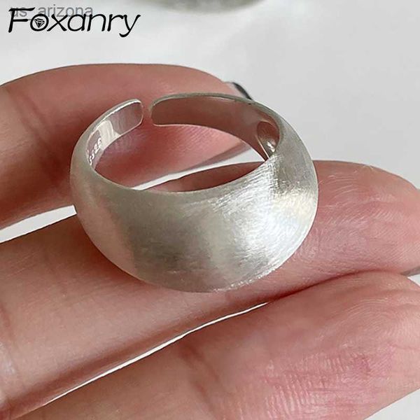 foxanry minimalist silver color frosted rings for women new trends classic geometric handmade birthday party jewelry gifts l230620
foxanry minimalist silver color frosted rings for women new trends classic geometric handmade birthday party jewelry gifts l230620
