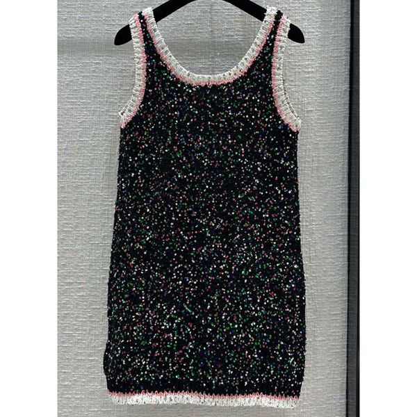 8.10 luxury fashion sequins scoop neck sleeveless hollow out knitted dress women, Black;gray
8.10 luxury fashion sequins scoop neck sleeveless hollow out knitted dress women, Black;gray