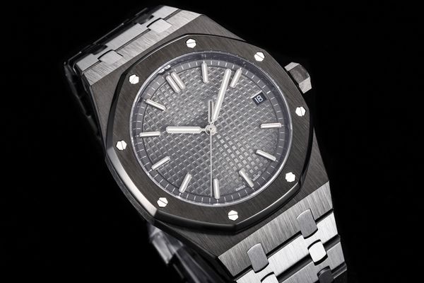 15500 wristwatches luxury mens watches swiss 4302 automatic mechanical 28800 vph carbon black coating stainless steel case sapphire crystal, Slivery;brown
15500 wristwatches luxury mens watches swiss 4302 automatic mechanical 28800 vph carbon black coating stainless steel case sapphire crystal, Slivery;brown