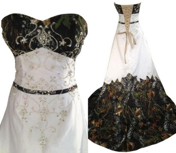 2019 camo wedding dresses new a line beaded laceup backless sweetheart embroidery court train camo bridal gowns plus size real im9853015, White
2019 camo wedding dresses new a line beaded laceup backless sweetheart embroidery court train camo bridal gowns plus size real im9853015, White