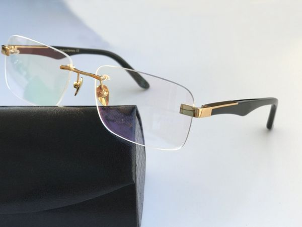 mens rimless eyeglasses glasses frame the artist optical glasses frame transparent lens eyewear with case, Black
mens rimless eyeglasses glasses frame the artist optical glasses frame transparent lens eyewear with case, Black