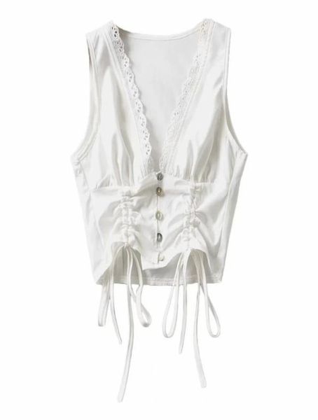 women039s tshirt laciness tassel camisole female elegant pure aesthetic street sleeveless wear summer vneck casu8455620, White
women039s tshirt laciness tassel camisole female elegant pure aesthetic street sleeveless wear summer vneck casu8455620, White