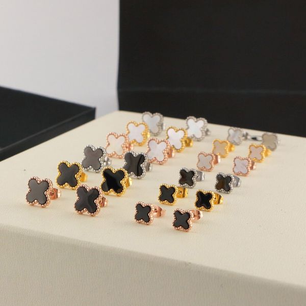 clover earring four-leaf clover classic 18k rose gold titanium steel earrings indelible shell earrings with diamond earrings girls wedding p, Golden
clover earring four-leaf clover classic 18k rose gold titanium steel earrings indelible shell earrings with diamond earrings girls wedding p, Golden