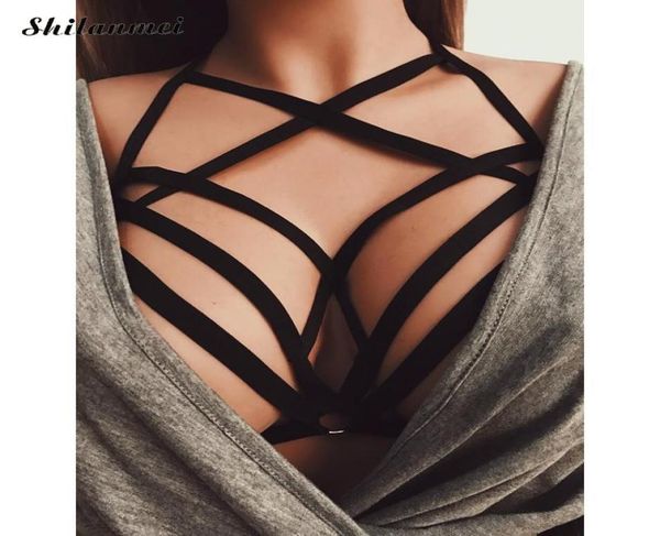 wholeshilanmei 2017 women girl hollow out elastic cage bandage strappy halter bra bustier cropped belt harness crop 2599885, Black;white
wholeshilanmei 2017 women girl hollow out elastic cage bandage strappy halter bra bustier cropped belt harness crop 2599885, Black;white