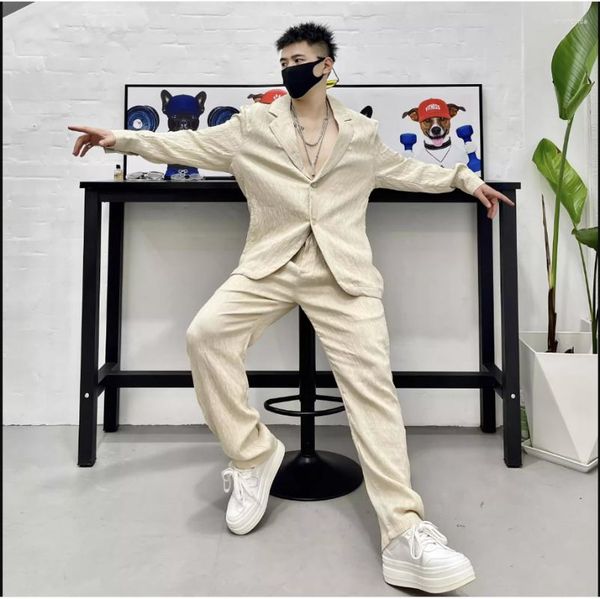 men's tracksuits fashion sets 2023 runway luxury european design party style clothing, Gray
men's tracksuits fashion sets 2023 runway luxury european design party style clothing, Gray
