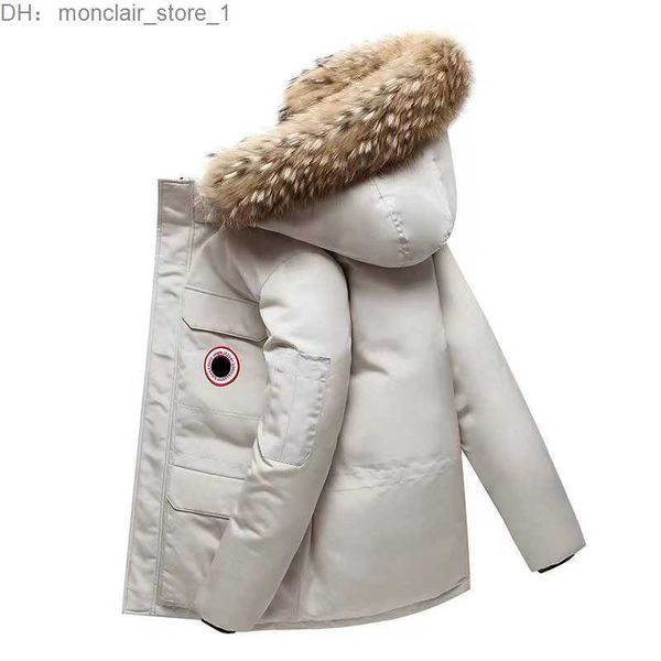 canada goode jacket men's down parkas jackets winter work clothes jacket outdoor fashion warm keeping couple live broadcast canadian go, Black
canada goode jacket men's down parkas jackets winter work clothes jacket outdoor fashion warm keeping couple live broadcast canadian go, Black