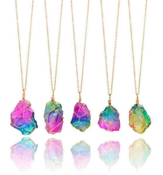 natural rainbow irregular quartz stone rock pendant crystal gemstone necklace gold plated wire wrap birthstone jewelry gifts for w5949611, Silver
natural rainbow irregular quartz stone rock pendant crystal gemstone necklace gold plated wire wrap birthstone jewelry gifts for w5949611, Silver