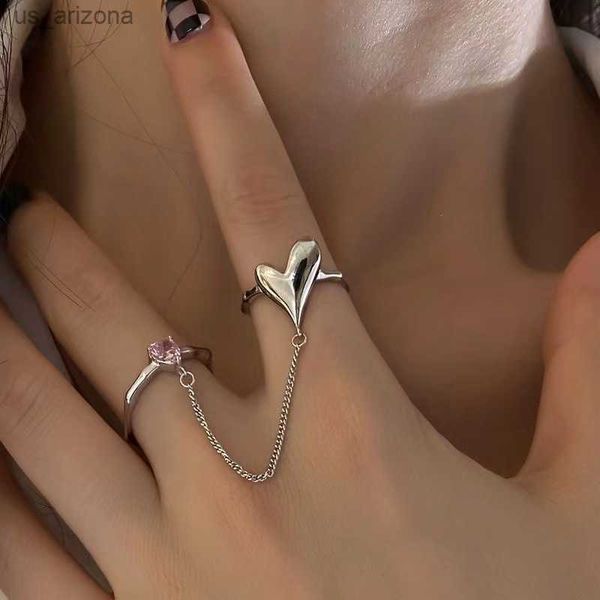 heart silver color hang chain open cuff finger rings for women girl trendy zircon butterfly jewelry gift party ring accessories l230620
heart silver color hang chain open cuff finger rings for women girl trendy zircon butterfly jewelry gift party ring accessories l230620