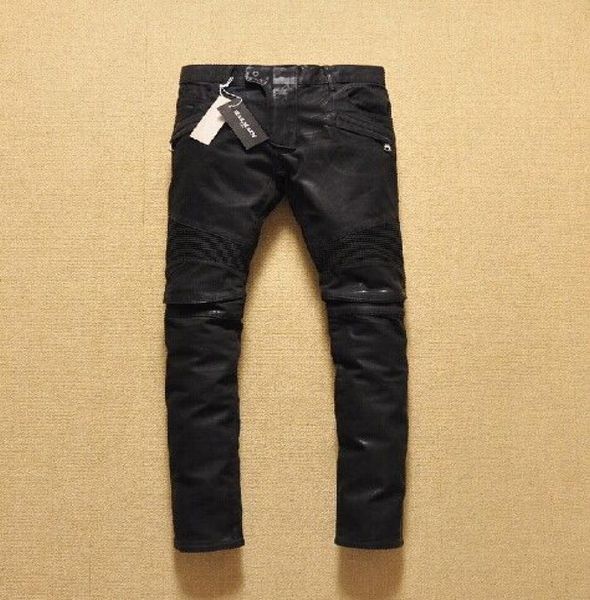 wholenew men knee folds waxed water locomotive black skinny pants jeans straight pants 7737489, Blue
wholenew men knee folds waxed water locomotive black skinny pants jeans straight pants 7737489, Blue