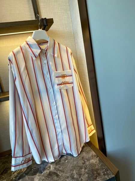 designer womens loose blouses shirts anagram vintage classic summer new paris t-shirt size casual long sleeve femme pocket letter embroider, White
designer womens loose blouses shirts anagram vintage classic summer new paris t-shirt size casual long sleeve femme pocket letter embroider, White